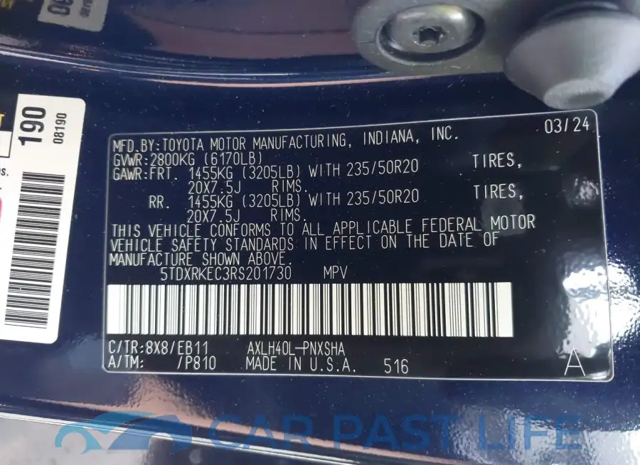 5TDXRKEC3RS201730# 9