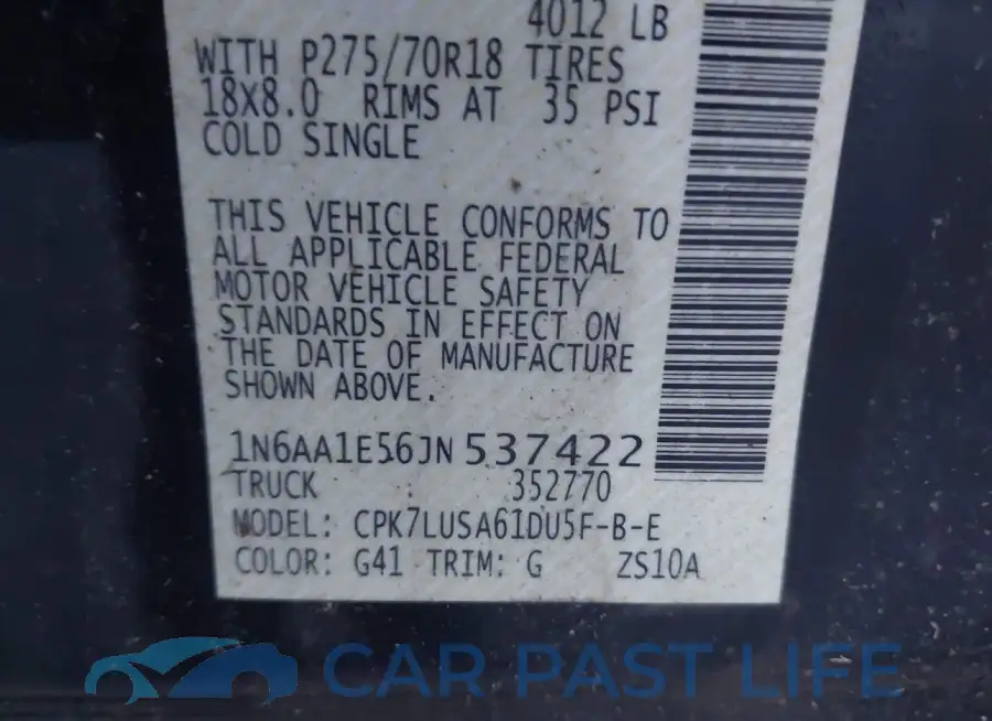 1N6AA1E56JN537422# 9
