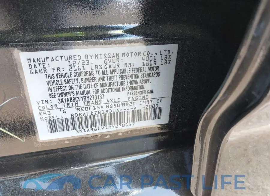 3N1AB8CV1RY270137# 9