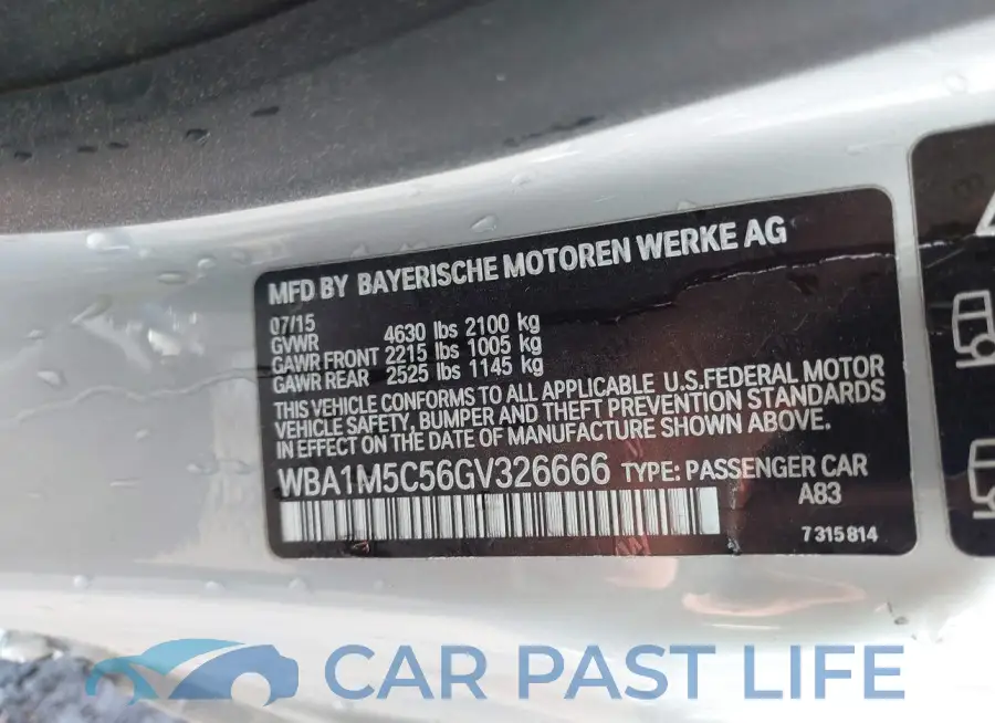 WBA1M5C56GV326666# 9