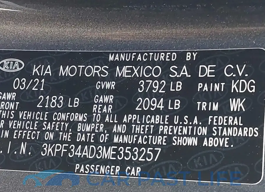 3KPF34AD3ME353257# 9