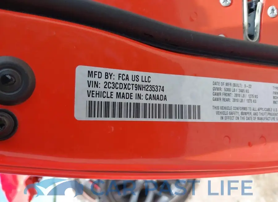 2C3CDXCT9NH235374# 9