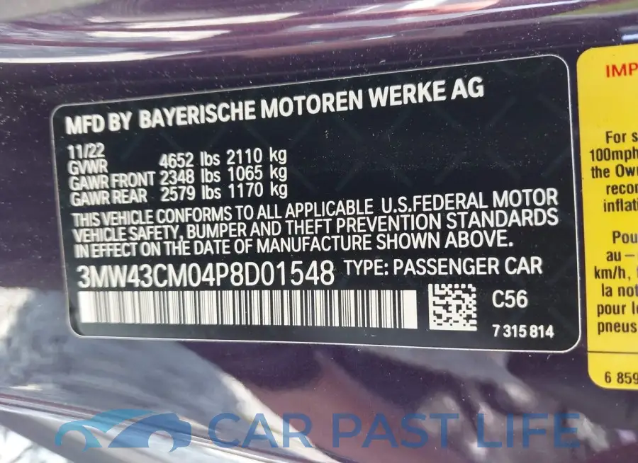 3MW43CM04P8D01548# 9