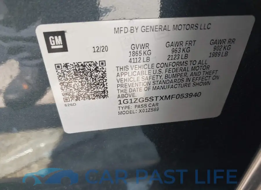 1G1ZG5STXMF053940# 9