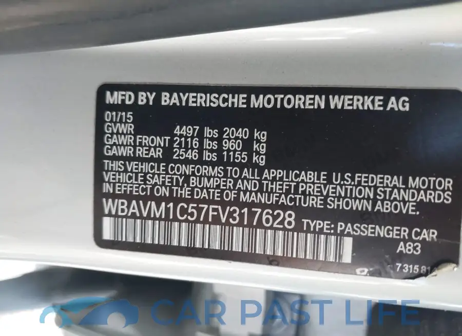 WBAVM1C57FV317628# 9