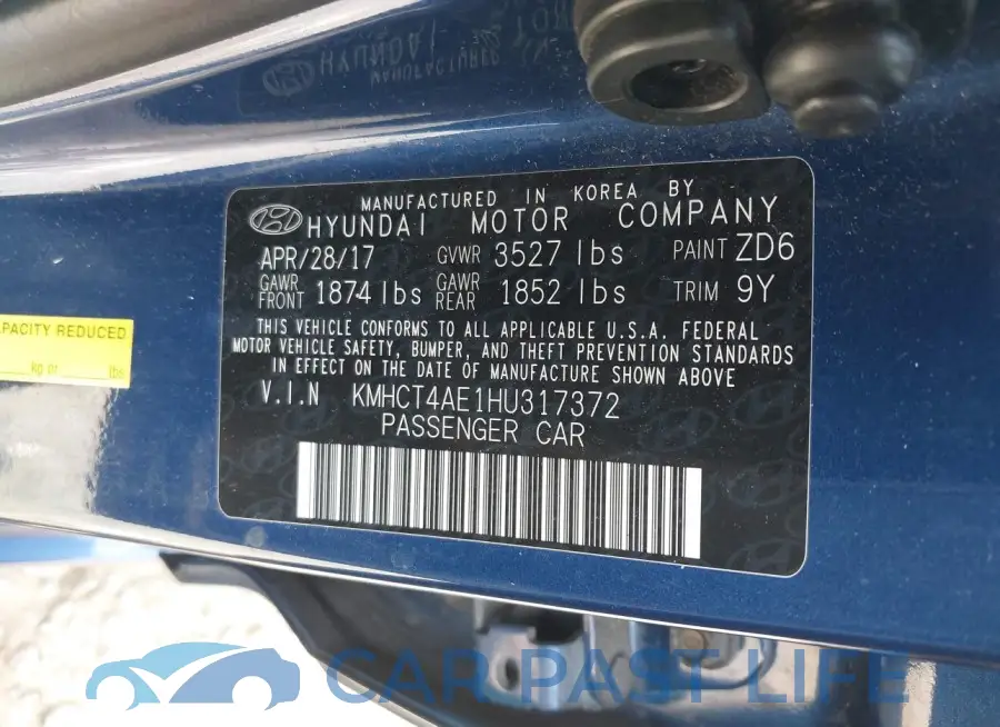 KMHCT4AE1HU317372# 9