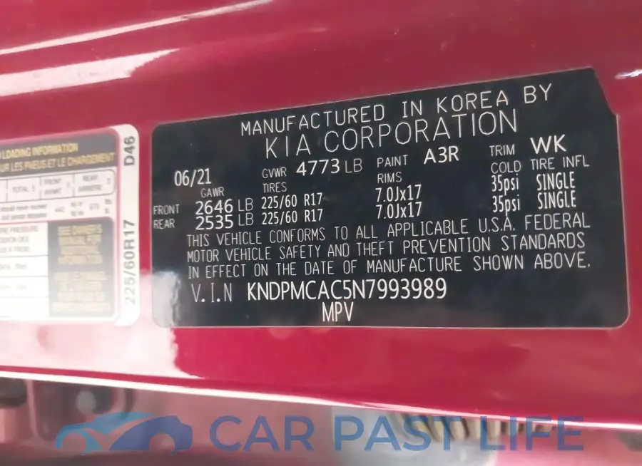 KNDPMCAC5N7993989# 9