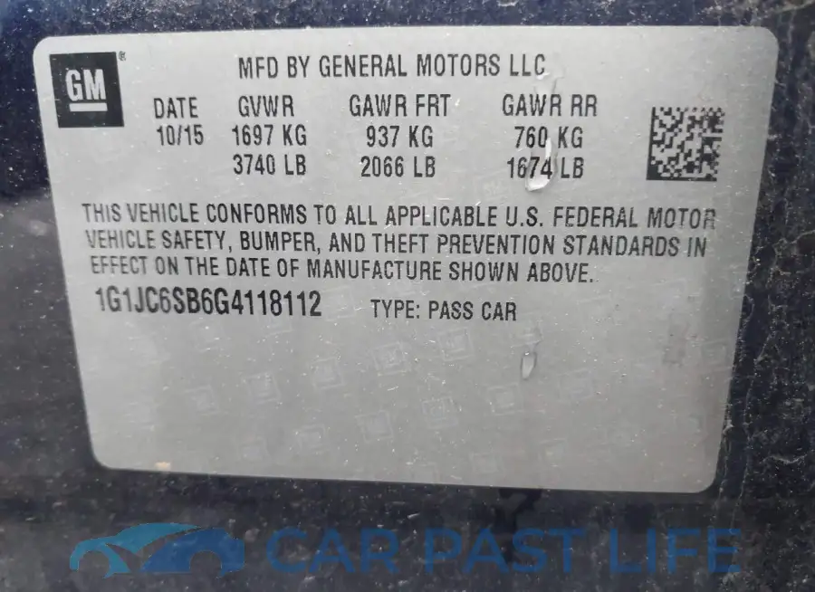 1G1JC6SB6G4118112# 9