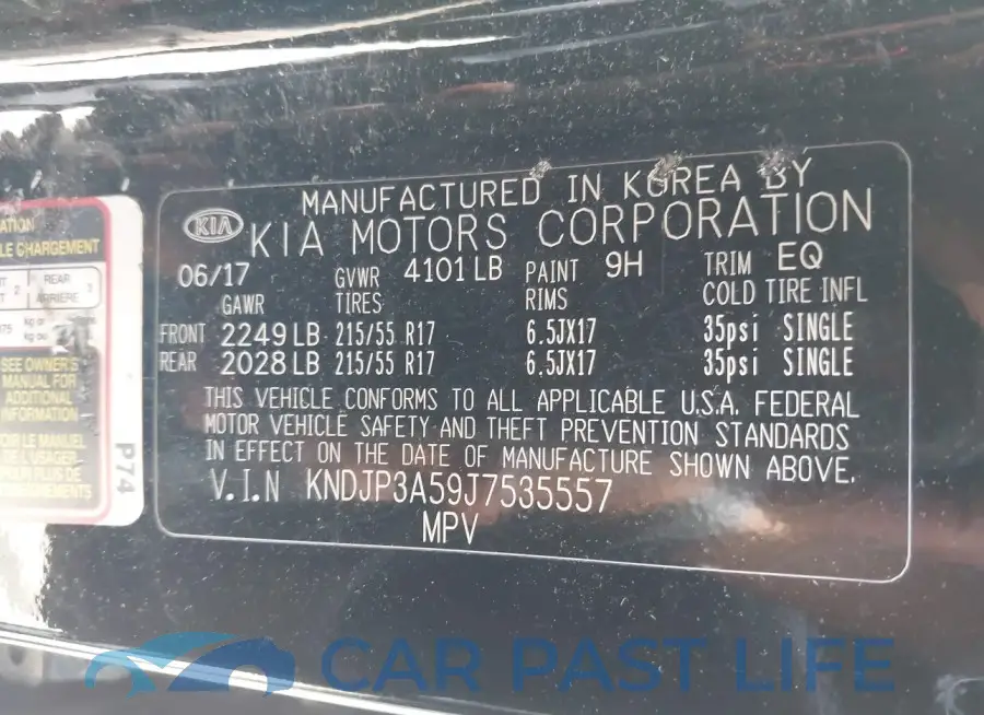 KNDJP3A59J7535557# 9