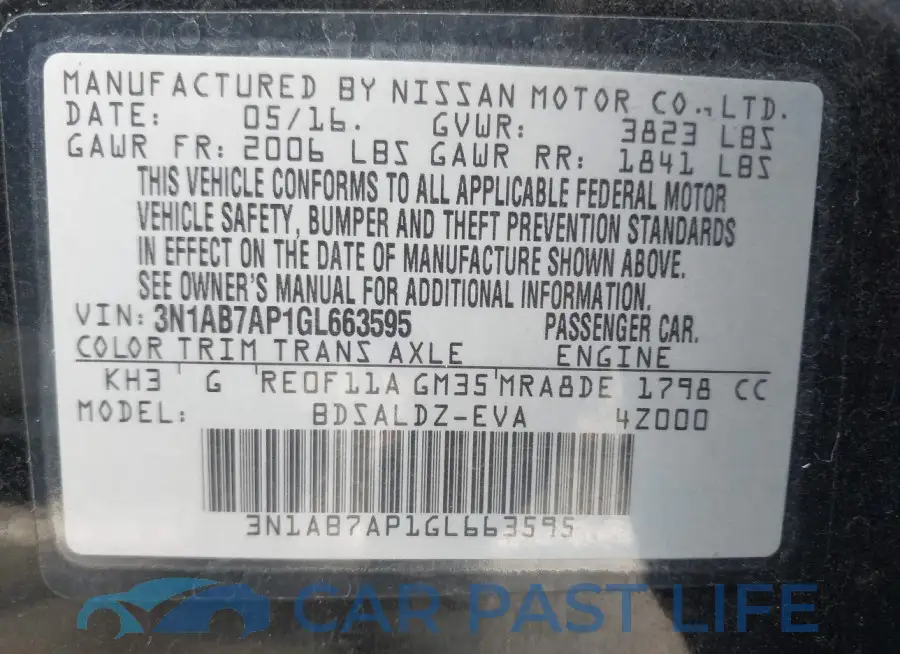 3N1AB7AP1GL663595# 9