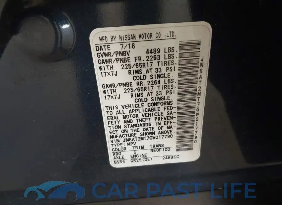 JN8AT2MT7GW017790# 9