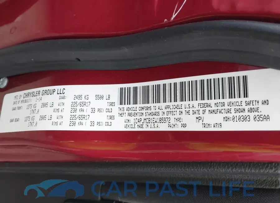1C4PJMCB1EW185972# 9