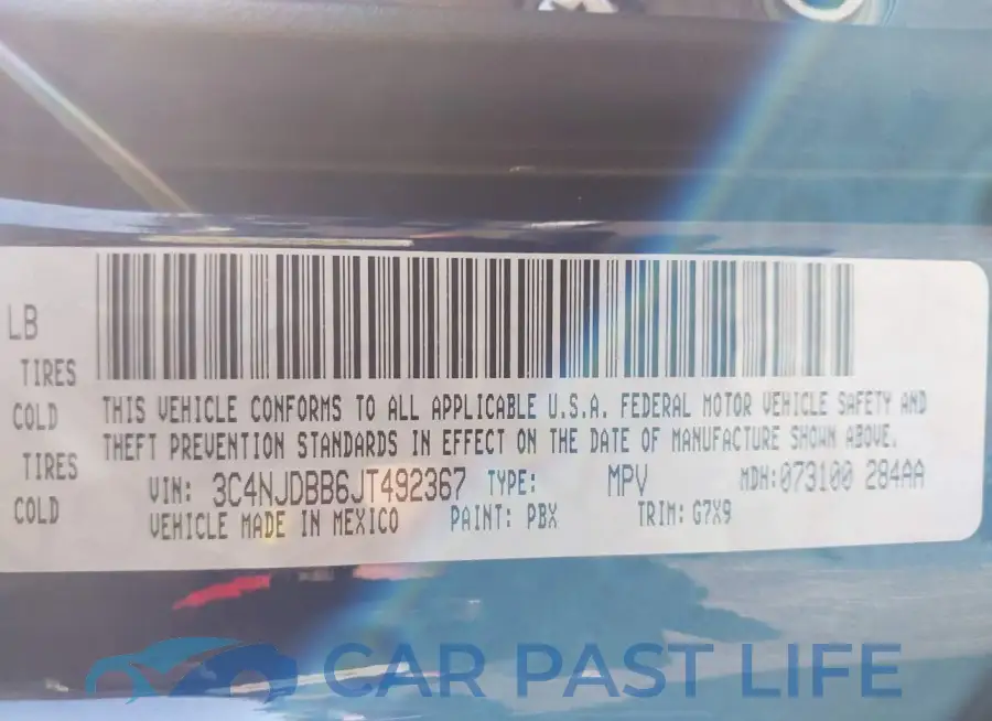 3C4NJDBB6JT492367# 9