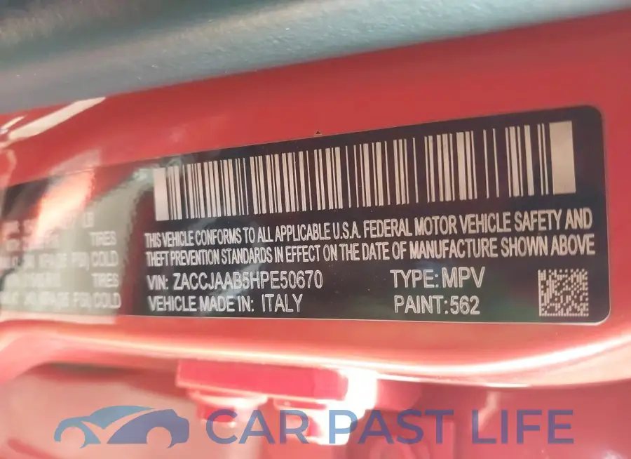 ZACCJAAB5HPE50670# 9