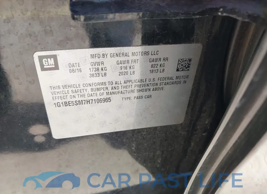 1G1BE5SM7H7106965# 9