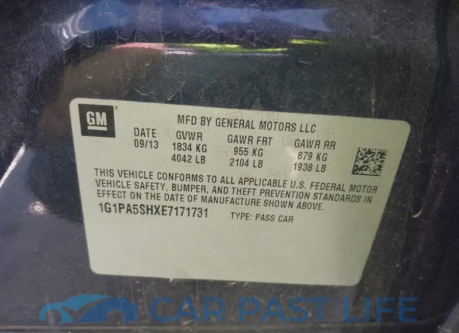 1G1PA5SHXE7171731# 9