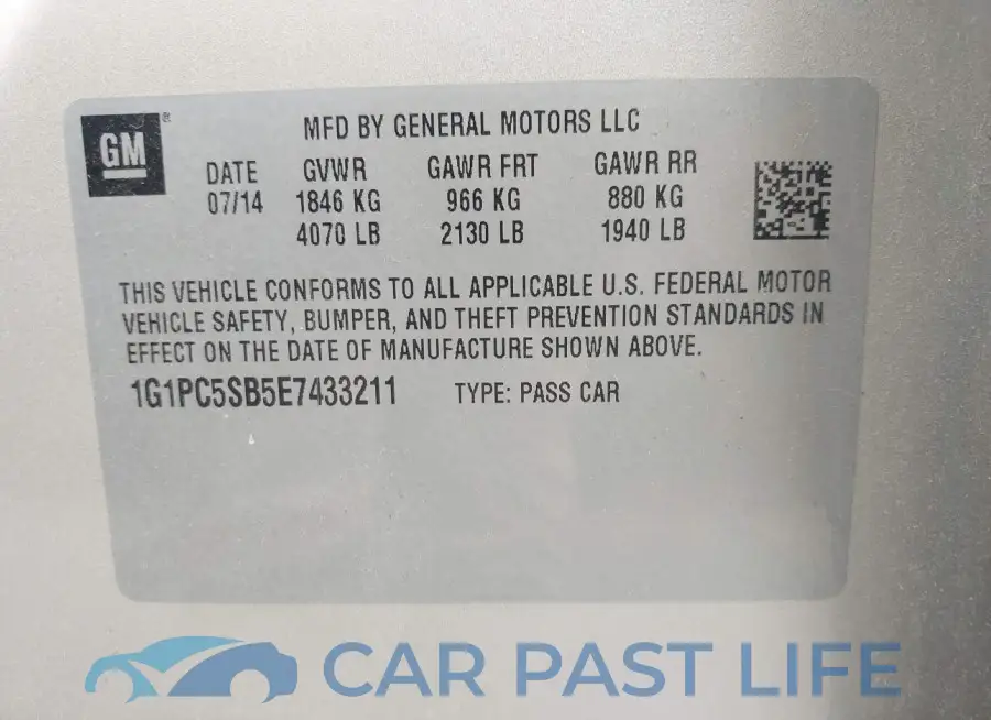 1G1PC5SB5E7433211# 9