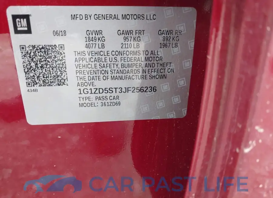 1G1ZD5ST3JF256236# 9