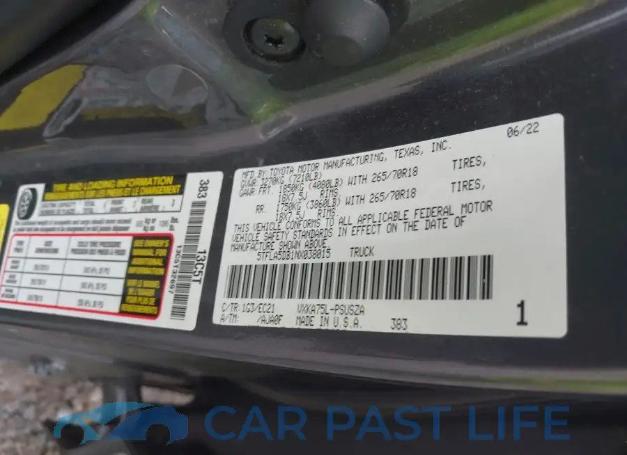 5TFLA5DB1NX038015# 9