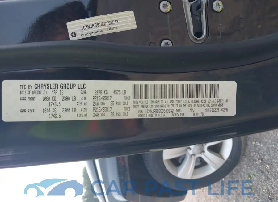 1C4NJRBB3ED503642# 9