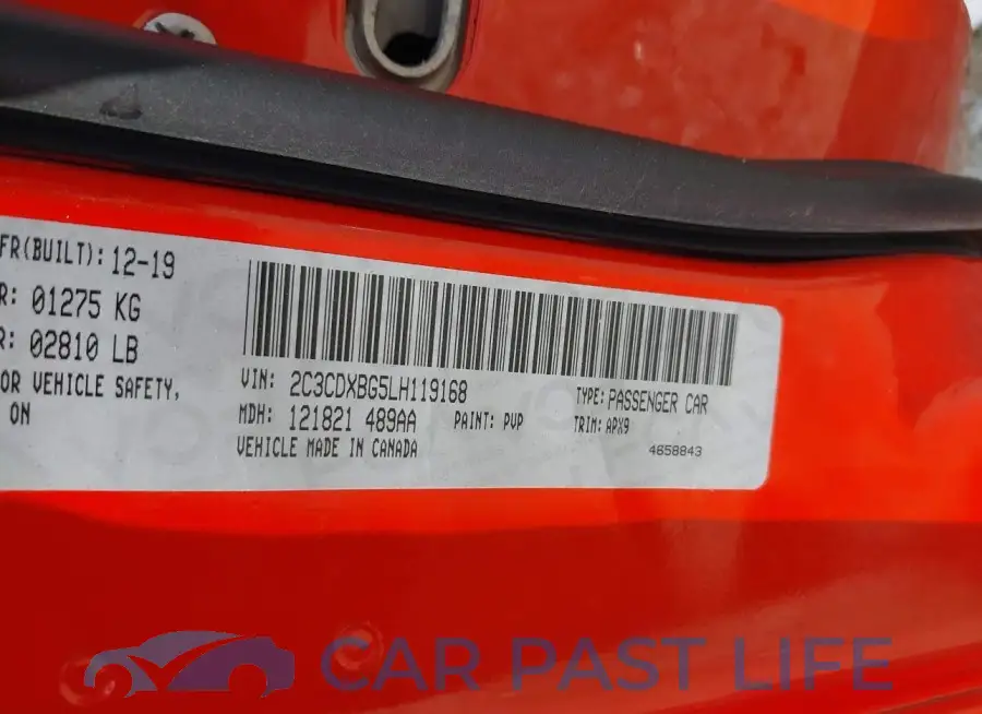 2C3CDXBG5LH119168# 9