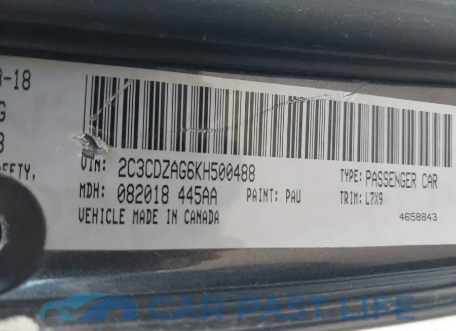 2C3CDZAG6KH500488# 9