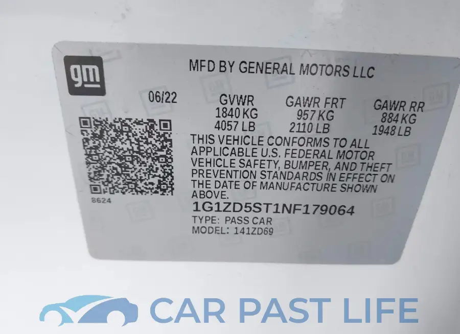 1G1ZD5ST1NF179064# 9