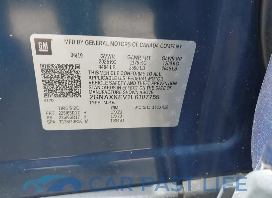 2GNAXKEV1L6107755# 9