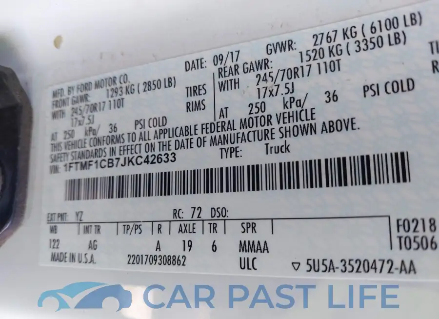 1FTMF1CB7JKC42633# 9
