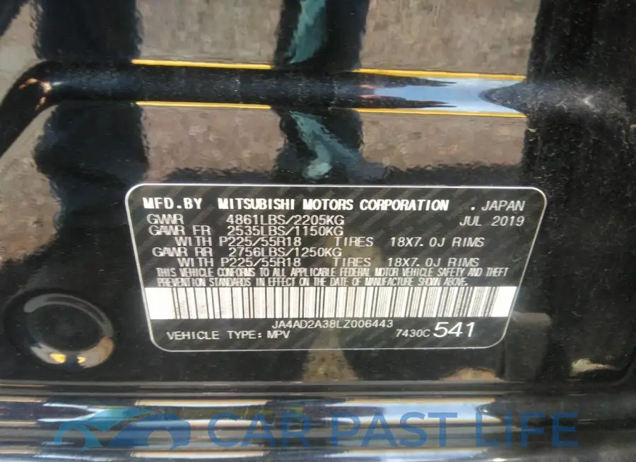 JA4AD2A38LZ006443# 9