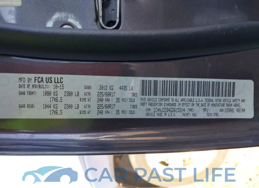 1C4NJCEB4GD615314# 9