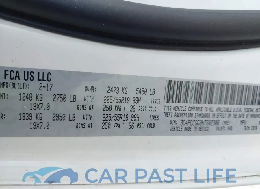 3C4PDCGG0HT602306# 9