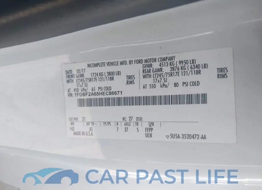 1FDBF2A65HEC86671# 9