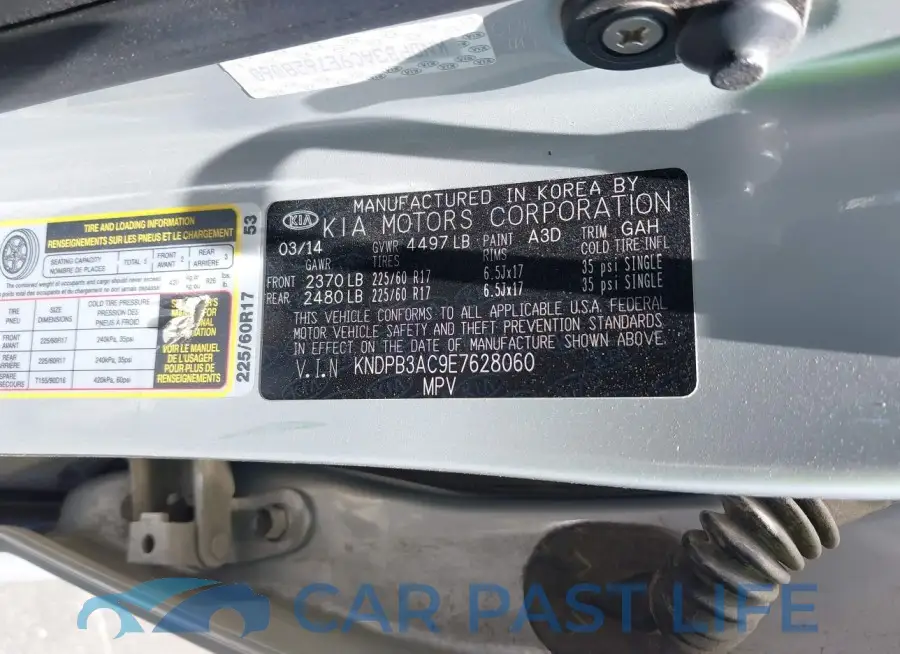 KNDPB3AC9E7628060# 9