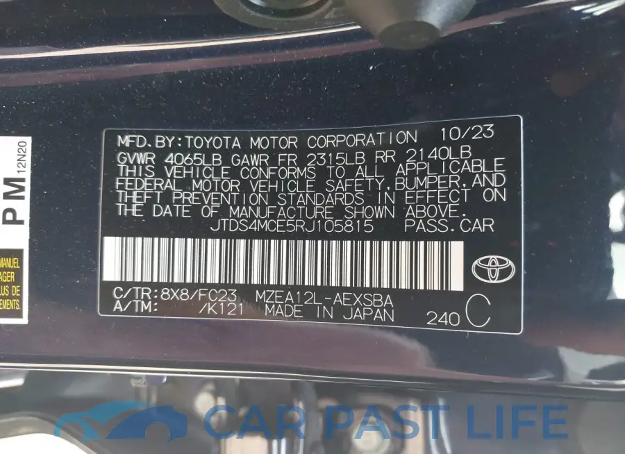 JTDS4MCE5RJ105815# 9