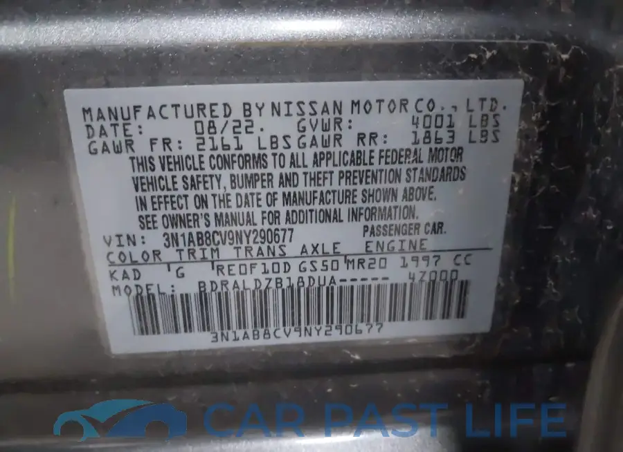 3N1AB8CV9NY290677# 9