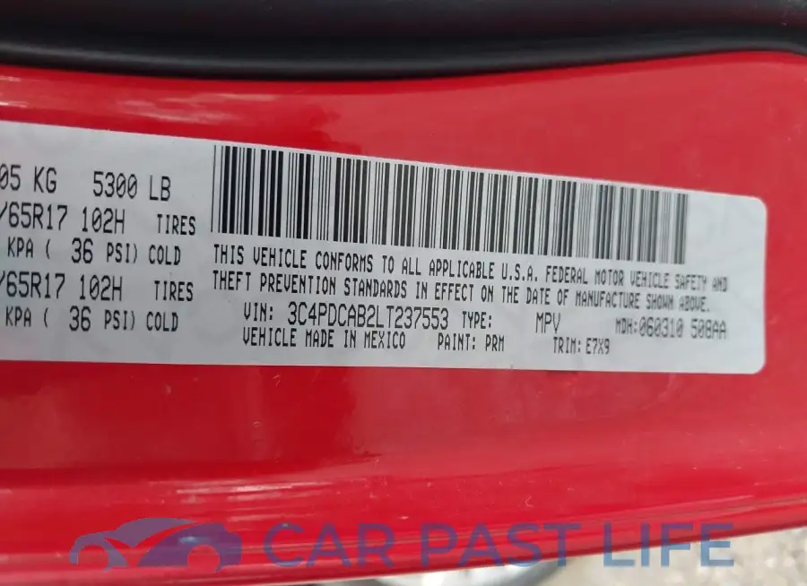 3C4PDCAB2LT237553# 9