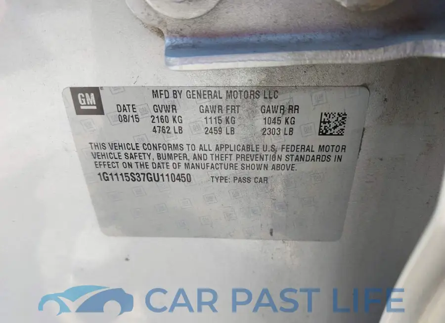 1G1115S37GU110450# 9