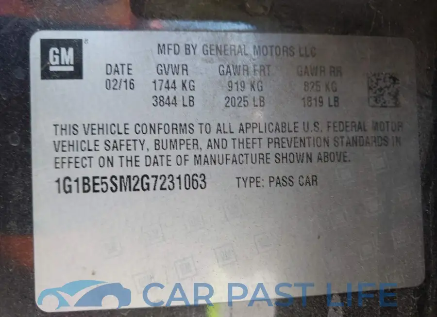 1G1BE5SM2G7231063# 9