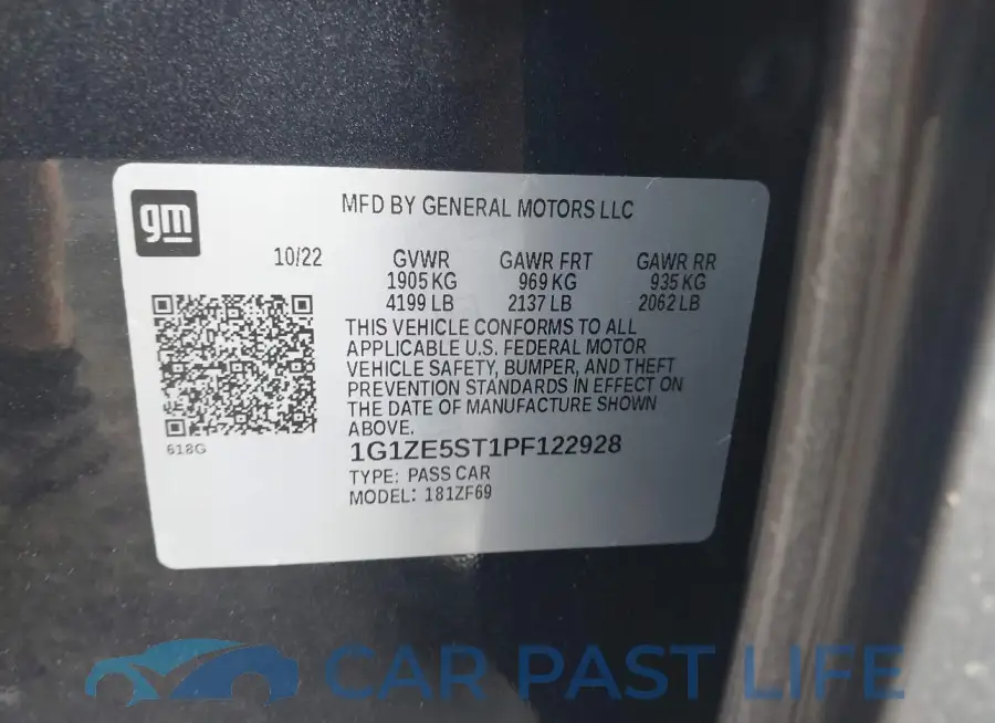 1G1ZE5ST1PF122928# 9