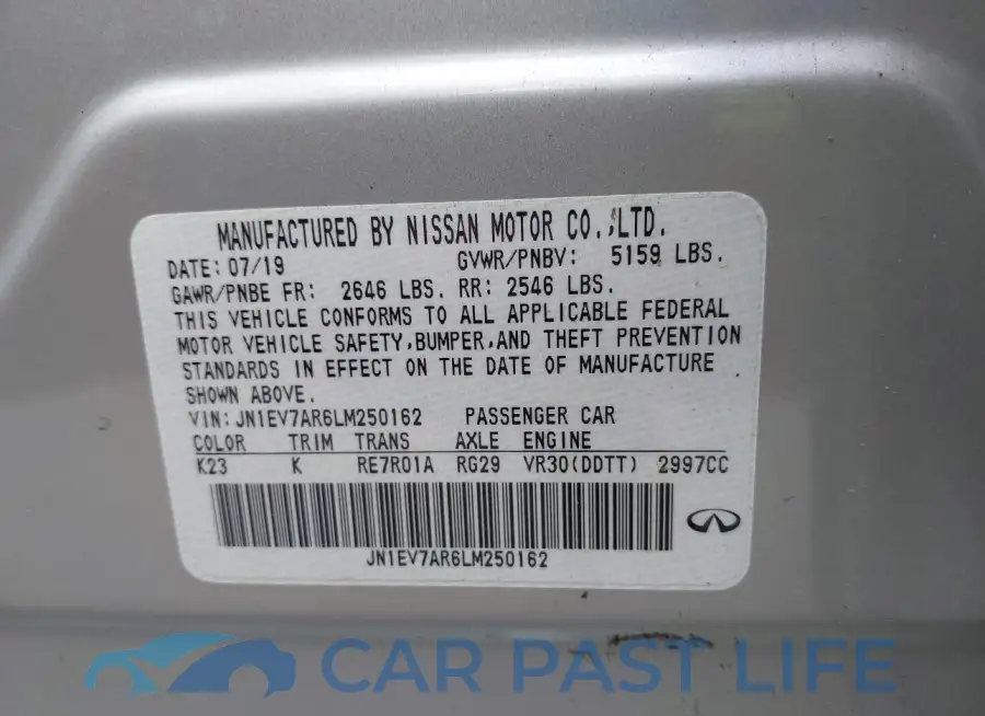 JN1EV7AR6LM250162# 9