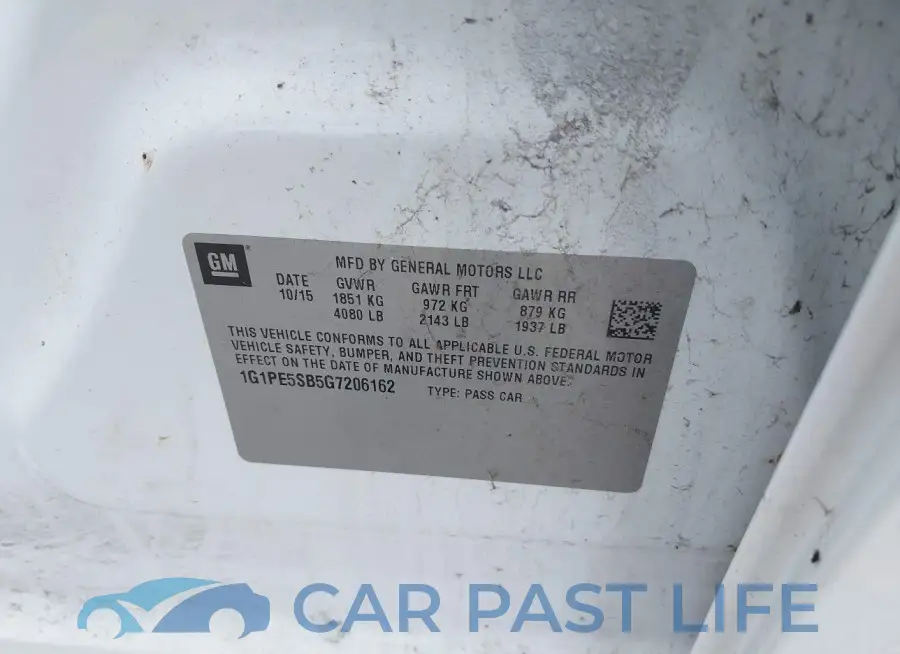 1G1PE5SB5G7206162# 9