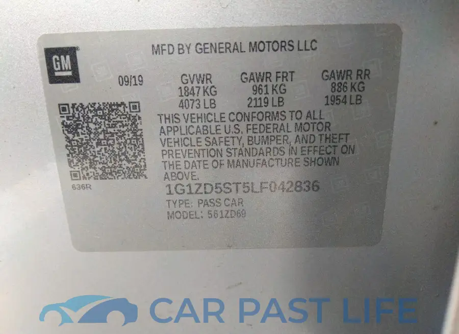 1G1ZD5ST5LF042836# 9