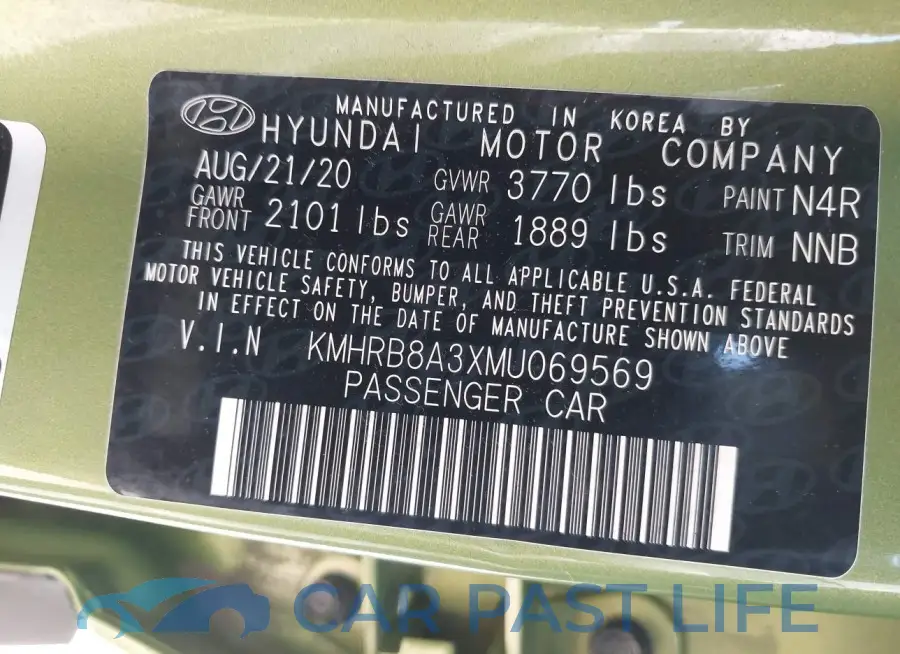 KMHRB8A3XMU069569# 9