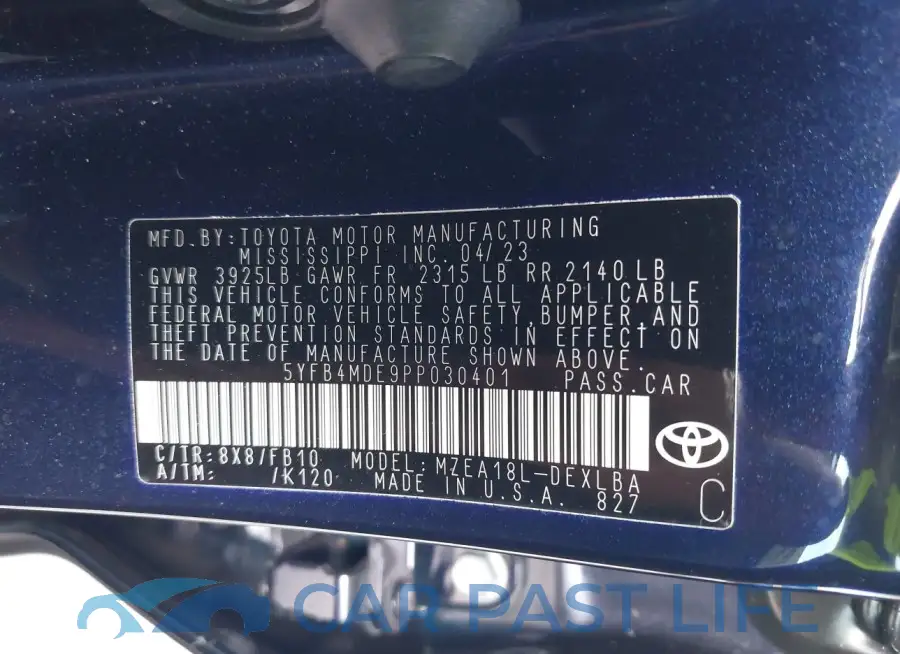 5YFB4MDE9PP030401# 9