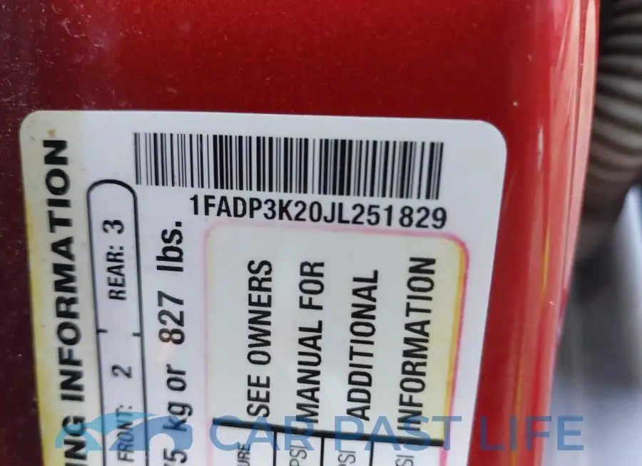 1FADP3K20JL251829# 9