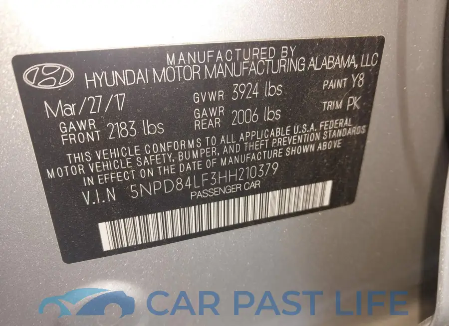 5NPD84LF3HH210379# 9