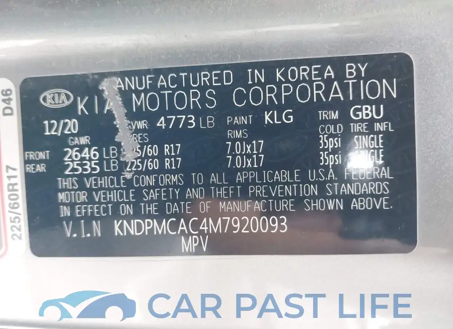 KNDPMCAC4M7920093# 9