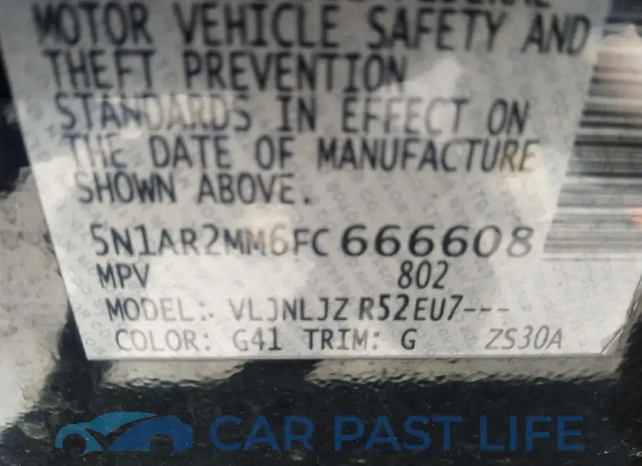 5N1AR2MM6FC666608# 9