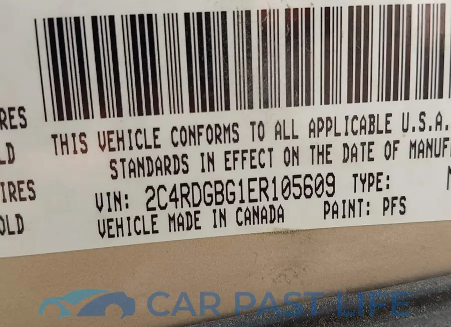2C4RDGBG1ER105609# 9